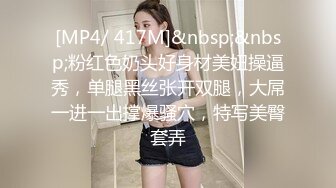 [MP4/ 417M]&nbsp;&nbsp;粉红色奶头好身材美妞操逼秀，单腿黑丝张开双腿，大屌一进一出撑爆骚穴，特写美臀套弄