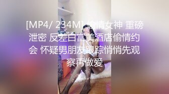 [MP4/ 234M] 偷情女神 重磅泄密 反差白富美酒店偷情约会 怀疑男朋友跟踪悄悄先观察再做爱