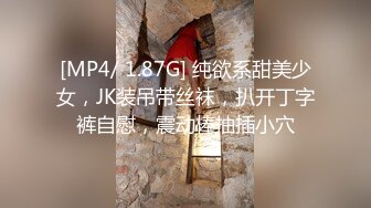 [MP4/ 1.87G] 纯欲系甜美少女，JK装吊带丝袜，扒开丁字裤自慰，震动棒抽插小穴